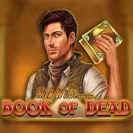 Slots logo of Book of Dead from Play'n GO at Rullat Casino